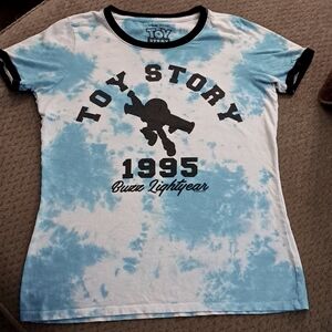 Disney Pixar Small Tie Dye Toy Story  Buzz Light Year Short Sleeve Tshirt